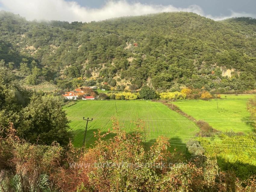 Ackerland Zum Verkauf Im Dorf Çandır, Gegenüber Von Dalyan.