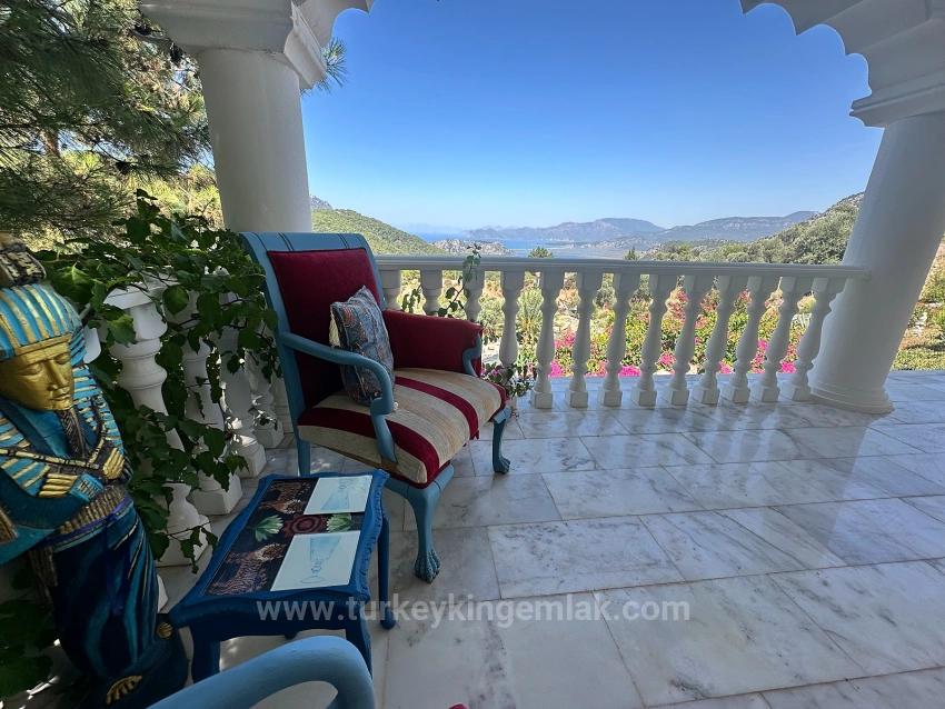 Luxuriöse Villa Mit 7 Schlafzimmern Und Unvergleichlichem Meerblick In Gökbel