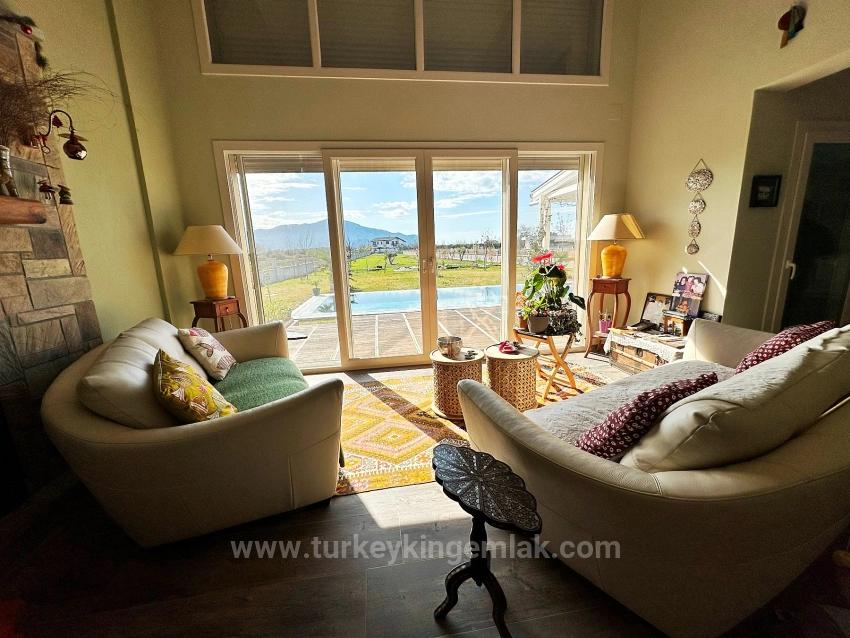 Duplex-Villa Zum Verkauf In Dalyan, Maraş, Auf Einem 5000 M2 Großen Grundstück