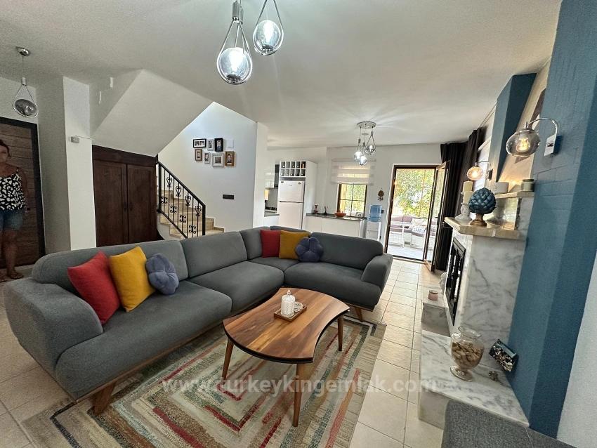 Semi-Detached Villa With Shared Pool In Dalyan Osmanağalar District