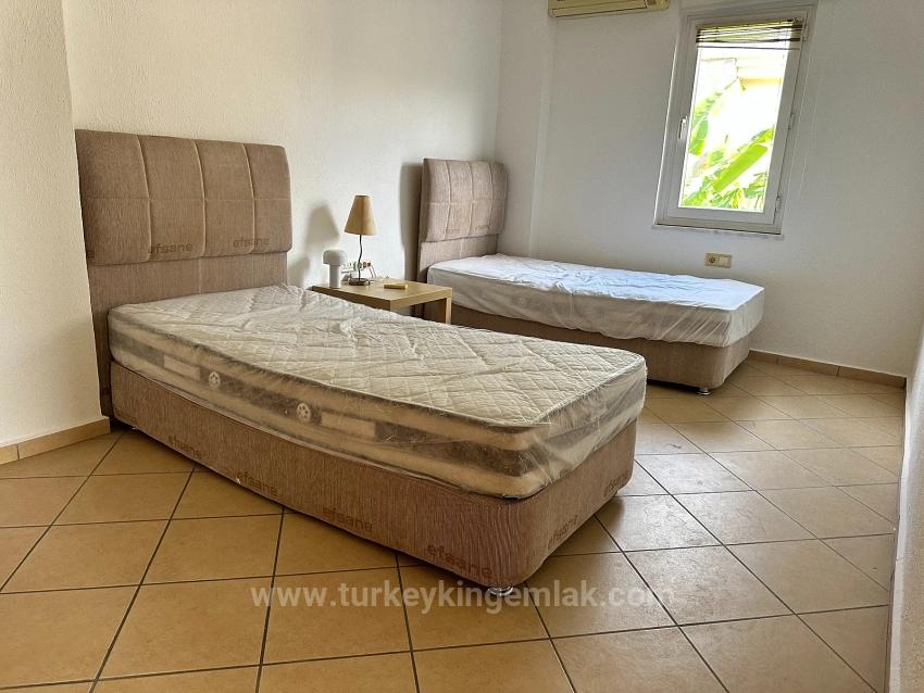 Dalyan Merkezde Sakin Ve Huzurlu Bir Sitede Satılık Dubleks Villa